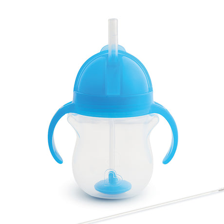 Munchkin gertuvė su šiaudeliu Click Lock Tip & Sip Straw Cup 207ml (daug spalvų)