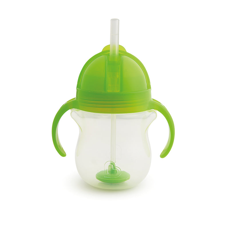 Munchkin gertuvė su šiaudeliu Click Lock Tip & Sip Straw Cup 207ml (daug spalvų)