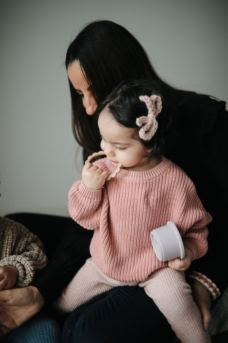 Mushie kramtukų apyrankių rinkinys (Gray/Steel/Stone)