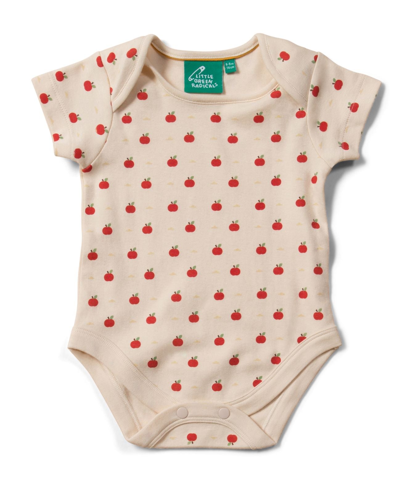 Mazo zaļo radikāļu "Ābols manā acī" organiskās kokvilnas T-krekls