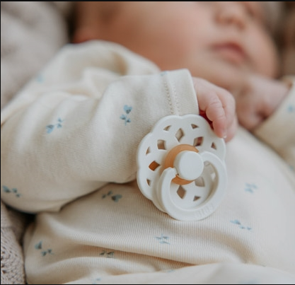 BIBS čiulptukų rinkinys 1 dydis (0 - 6 mėn. šviečiantys tamsoje) Boheme Blush glow / Vanilla glow