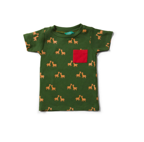 Mazo zaļo radikāļu Giraffe Days komplekts (T-krekls un bikses)