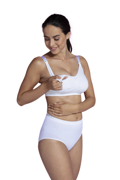 Carriwell besiūlė liemenėlė maitinančioms su įdėklais (balta) / Padded Nursing (2077689937993)