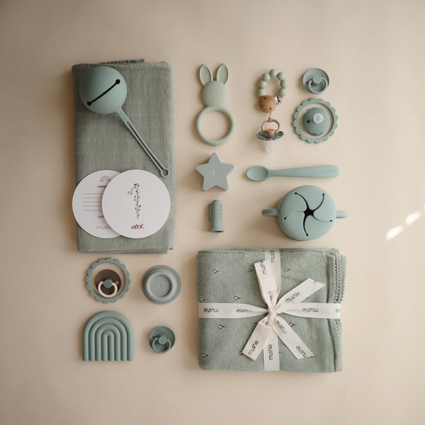 Mushie muslino vystyklas iš organinės medvilnės Sage