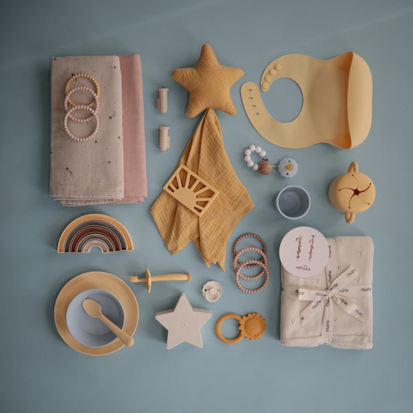 Mushie muslino vystyklas iš organinės medvilnės Falling Stars