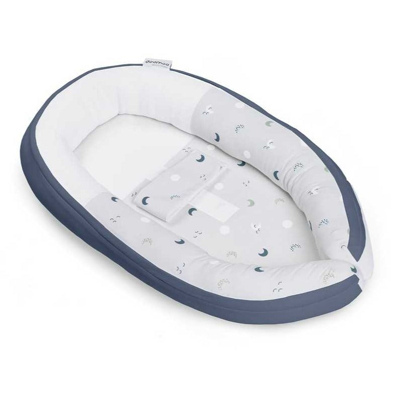 Doomoo mazuļu ligzda "Doomoo Cocoon Blue Grey Moon"