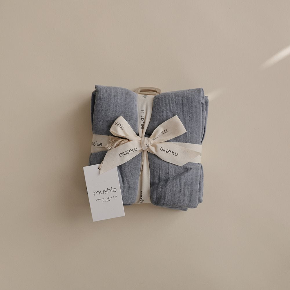 Mushie muslino vystyklai iš organinės medvilnės Tradewinds (3 vnt.)