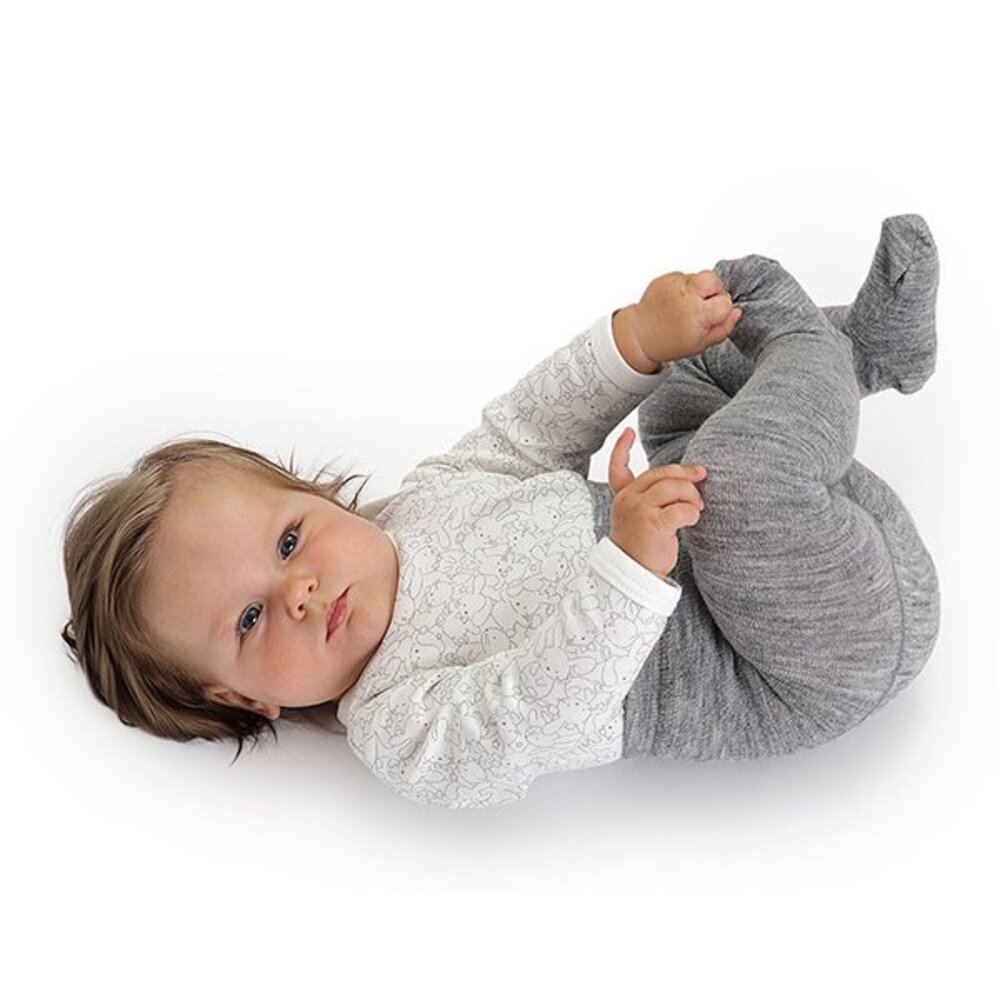 Lorita zeķubikses mazulim no merino vilnas (pelēkas vai kakao)