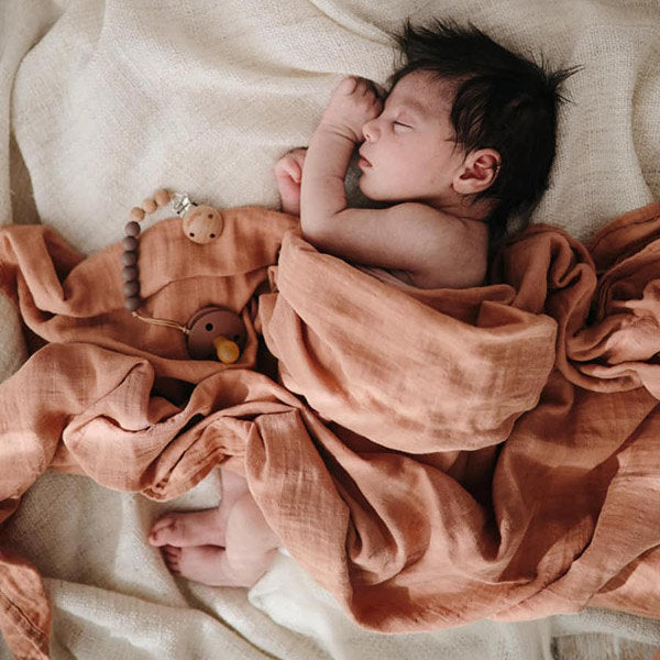 Mushie Organic Cotton Muslīns Autiņš Tawny Birch