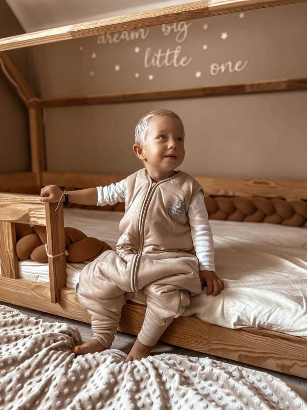 Natulino NATURALS LITTLE WALKERS™ kolmekihiline beebi magamiskott GOTS beež