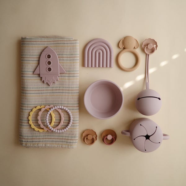 Mushie muslino vystyklas iš organinės medvilnės Retro stripes