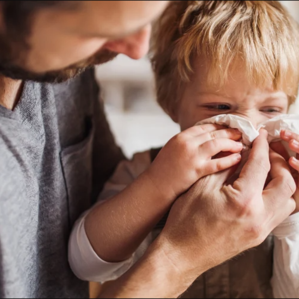 Vaikas peršalo - ką daryti?