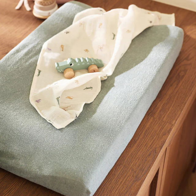 Jollein universalus vystymo čiužinio užvalkalas 50x70 cm Sea Green