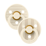 BIBS Studio Collection čiulptukų rinkinys 2 dydis (6 - 18 mėn.) Pin Ivory Vanilla Mix