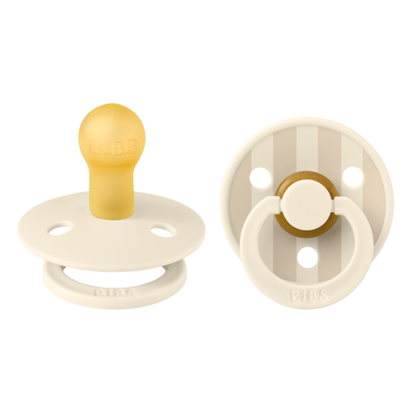BIBS Studio Collection čiulptukų rinkinys 1 dydis (0 - 6 mėn.) Pin Ivory Vanilla Mix