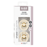 BIBS Studio Collection čiulptukų rinkinys 1 dydis (0 - 6 mėn.) Pin Ivory Vanilla Mix