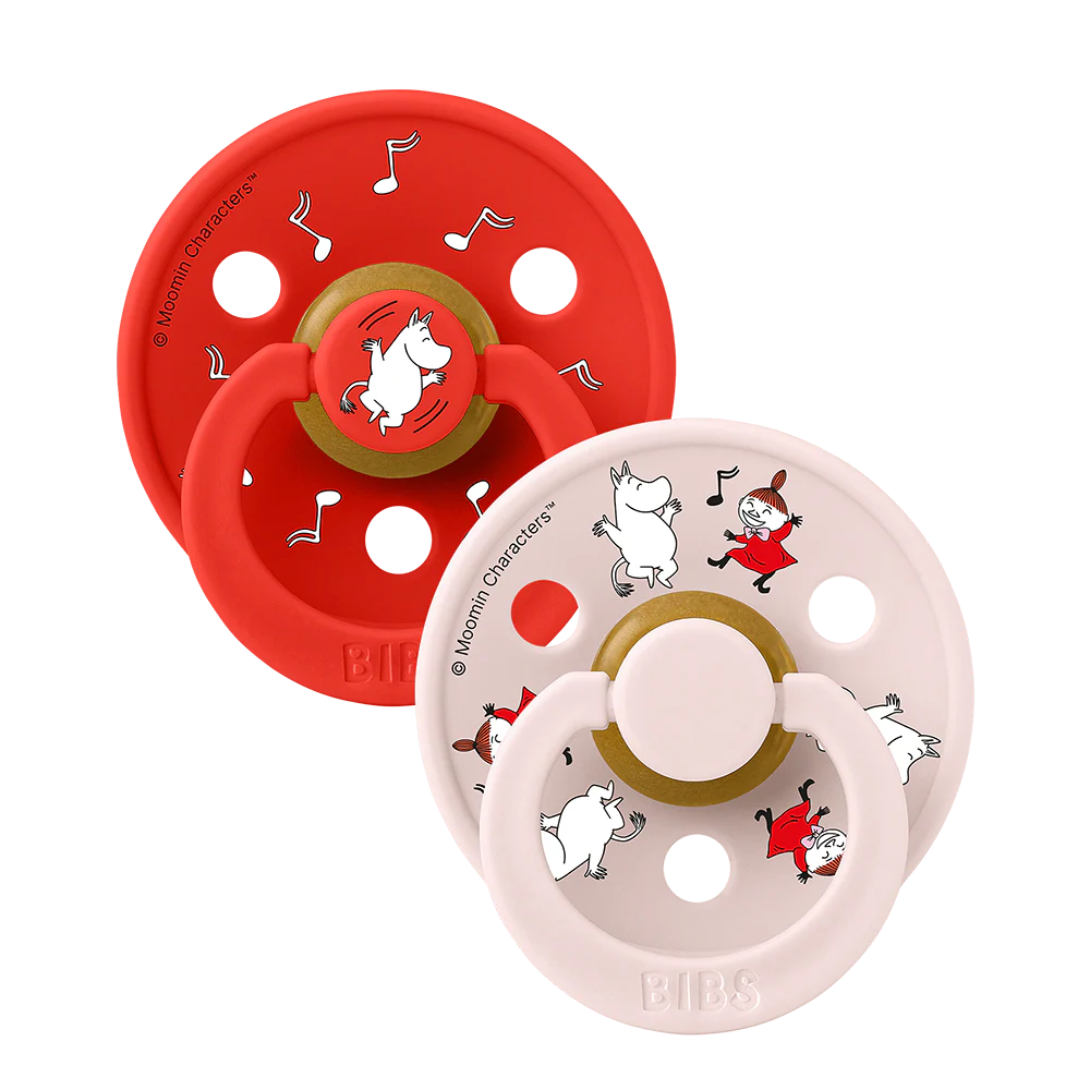 BIBS x MOOMIN čiulptukų rinkinys 2 dydis (6 - 18 mėn.) Dancing candy apple mix