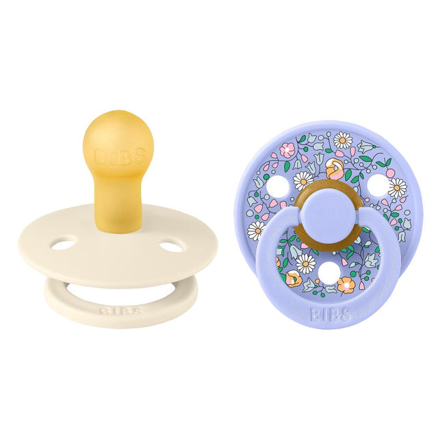 BIBS x Liberty Colour Round čiulptukų rinkinys 1 dydis (0 - 6 mėn.) Chloe Meadow Ivory Mix