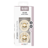 BIBS Studio Collection čiulptukų rinkinys 2 dydis (6 - 18 mėn.) Pin Ivory Vanilla Mix