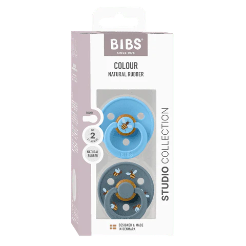 BIBS čiulptukų rinkinys 2 dydis (6 - 18 mėn.) Bumblebee Breeze Mix