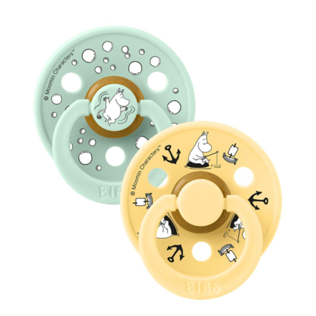 BIBS x MOOMIN čiulptukų rinkinys 2 dydis (6 - 18 mėn.) Sailing nordic mint mix