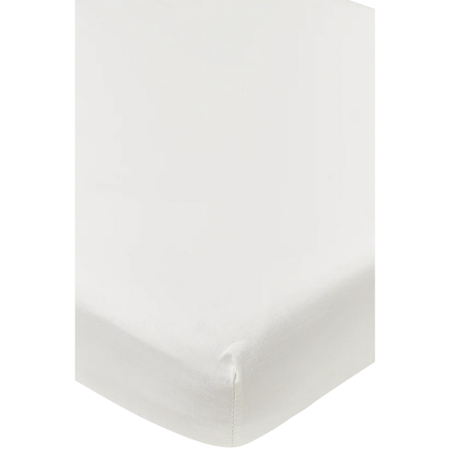 Meyco Baby medvilninė austinė paklodė su guma 60 × 120 cm, White