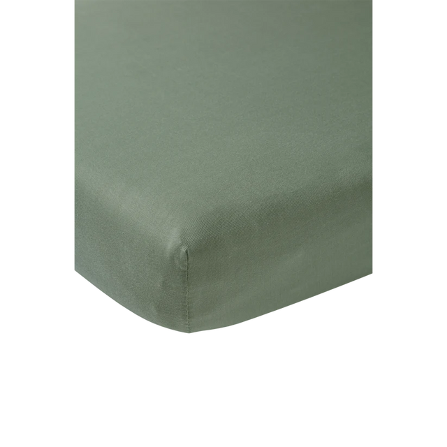 Meyco Baby medvilninė jersey paklodė su guma 60 × 120 cm, Forest Green
