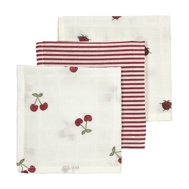 Meyco Baby muslino šluostės-merliukai Girly Garden Multicolor, 30×30 cm, 3 vnt.