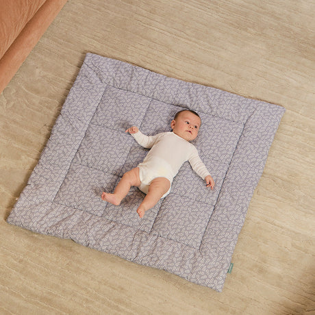 Molis&Co ropojimo kilimėlis kūdikiui su krepšiu 120×120 cm  Blue Garden