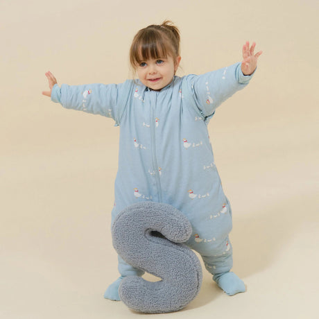 Molis&Co pižama - miegmaišis su rankovėmis, kojytėmis ir atverčiamomis kojinėmis TOG 2.5 Duck Family