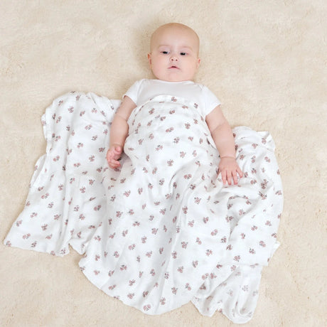 Molis&Co bambuko muslino vystyklas / apklotas Tiny Flowers