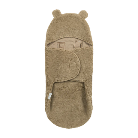 Meyco Baby Teddy automobilinės kėdutės vokelis kūdikiui Bear Warm Brown
