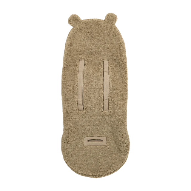 Meyco Baby Teddy automobilinės kėdutės vokelis kūdikiui Bear Warm Brown