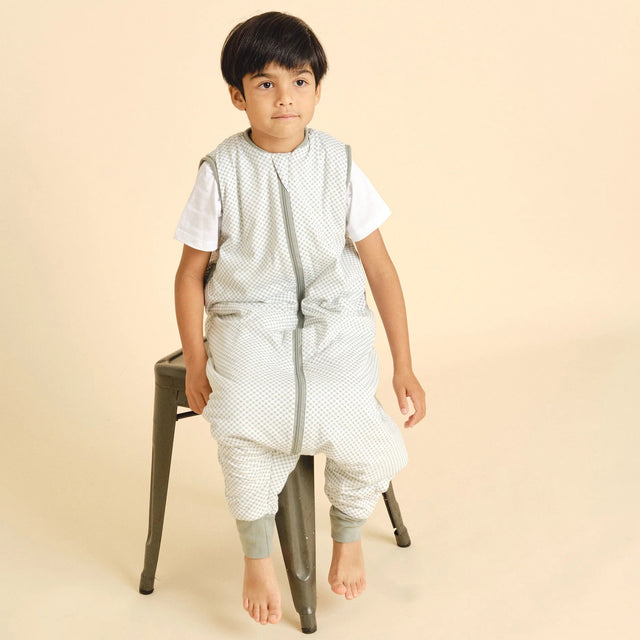 Molis&Co pižama - miegmaišis su kojytėmis TOG 1 Vichy Green