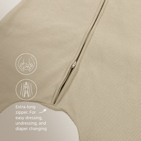 Meyco Baby Studio kūdikio miegmaišis su kojytėmis Classic Sand, TOG 1.0