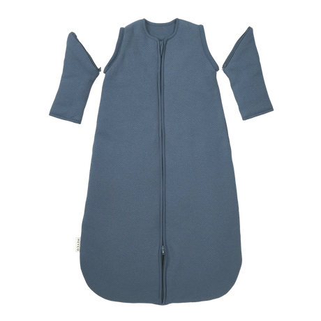 Meyco Baby Studio Classic pašiltintas miegmaišis su nusegamomis rankovėmis, 2.5 TOG, Indigo