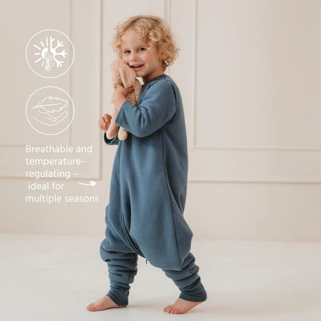 Meyco Baby Studio miegmaišis su kojytėmis, nusegamomis rankovėmis ir atverčiamomis kojinėmis TOG 2.5 Indigo