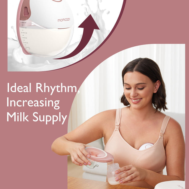 Momcozy dvigubas nešiojamas belaidis pientraukis M6, pilkas