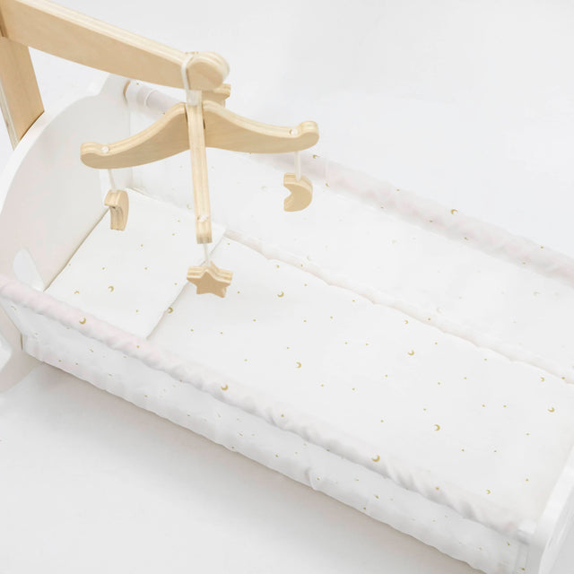 PolarB medinė lėlių lovytė