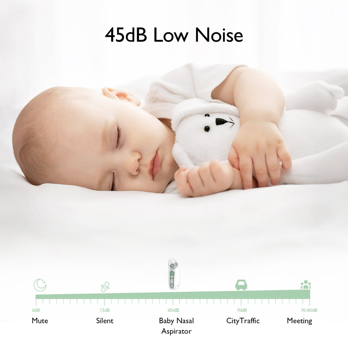 BBLUV Rinö elektriskais deguna aspirators