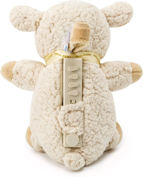 Cloud B migdukas Sleep Sheep On The Go su baltu triukšmu, smėlio spalvos
