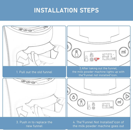 Baby Brezza mišinuko ruošimo aparato Formula Pro Advanced Mini piltuvėlis su dangteliu