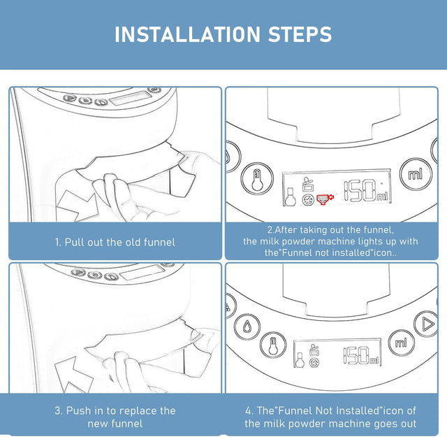 Baby Brezza mišinuko ruošimo aparato Formula Pro Advanced Mini piltuvėlis su dangteliu