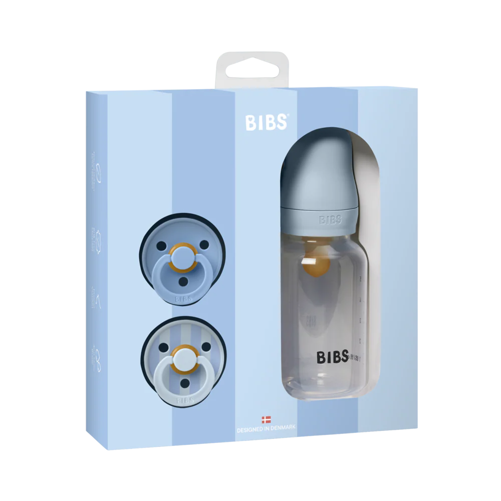 BIBS knupīša komplekts 2. izmērs (6 - 18 mēneši) Sky Blue / Baby Blue 