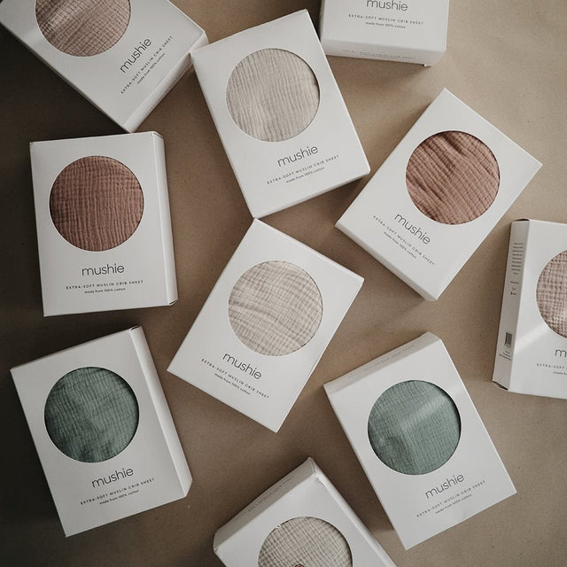 Mushie muslino paklodė iš organinės medvilnės Blush