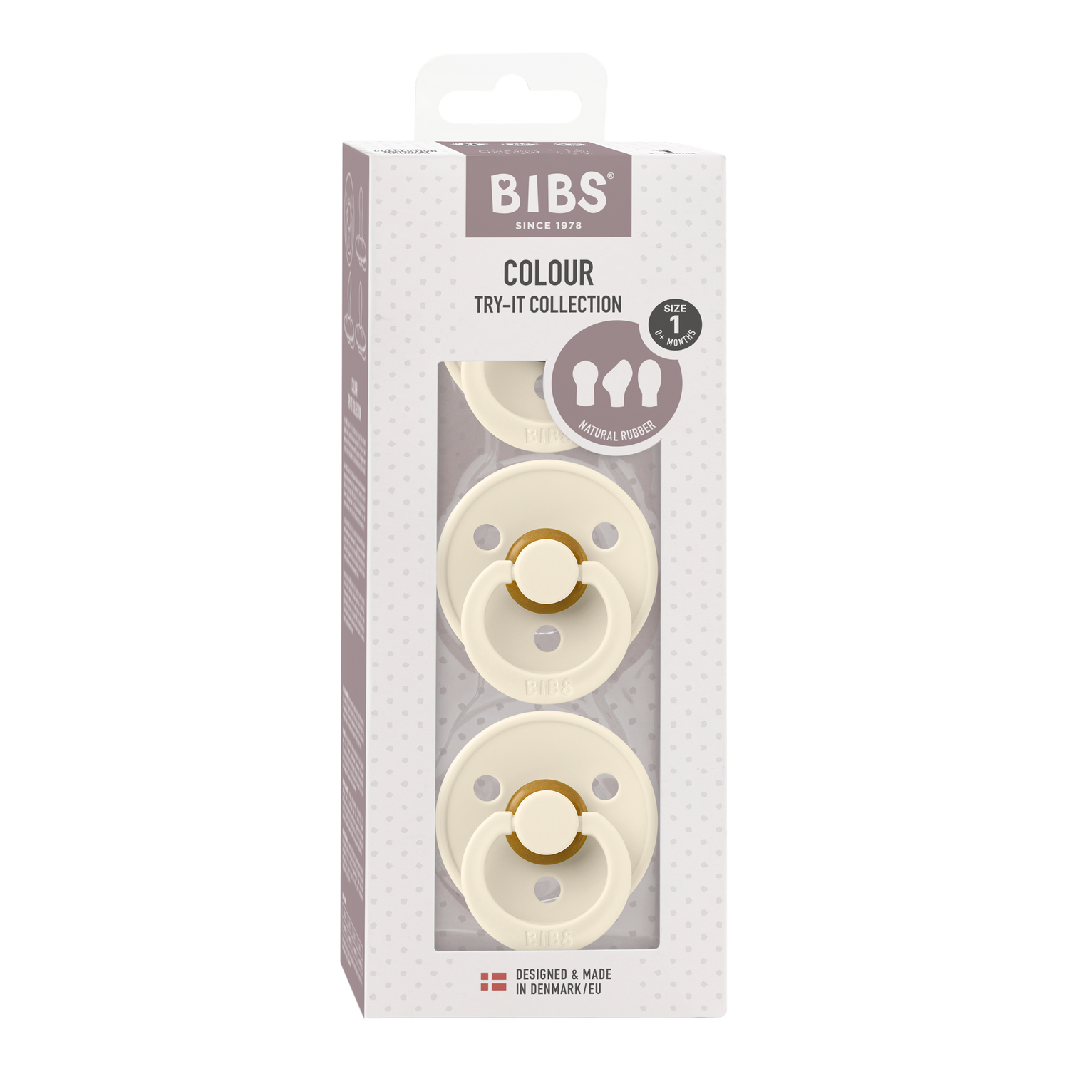 BIBS lutikomplekt Color Try-it 3 tk. Elevandiluu 