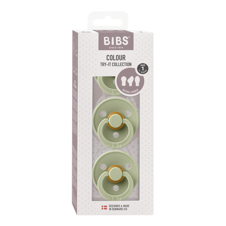 BIBS čiulptukų rinkinys Colour Try-it 3 vnt. Sage