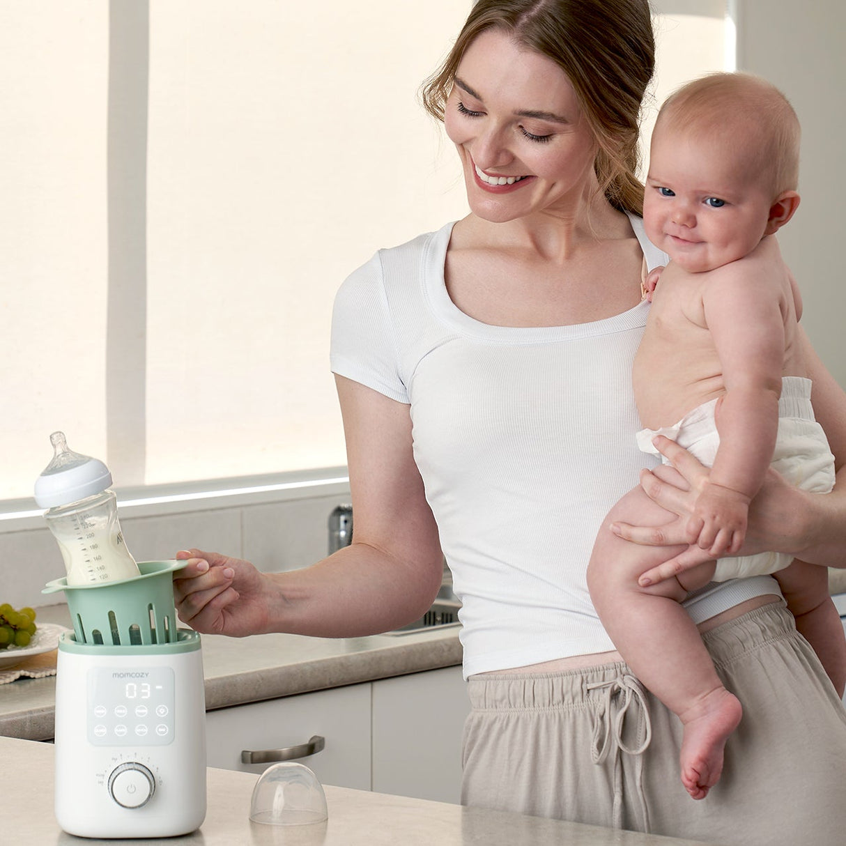 Baby Brezza Safe un Smart viedais pudeļu sildītājs 