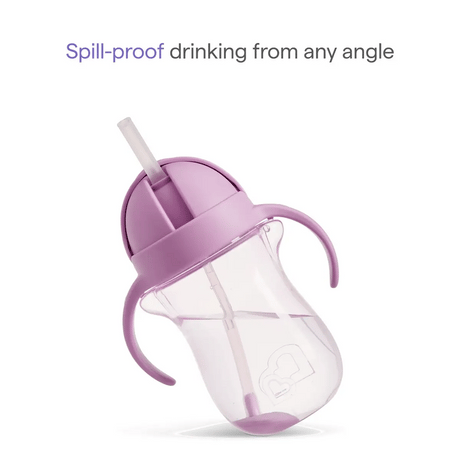 Munchkin gertuvė su šiaudeliu Any Angle™ Weighted Straw Cat Cup, 296 ml, pink