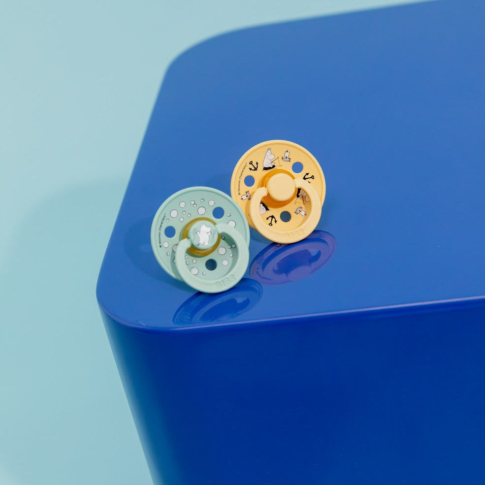 BIBS x MOOMIN čiulptukų rinkinys 2 dydis (6 - 18 mėn.) Sailing nordic mint mix